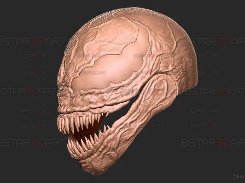 Venom Helmet Moveable - Marvel Movie 2024 3D Print Model