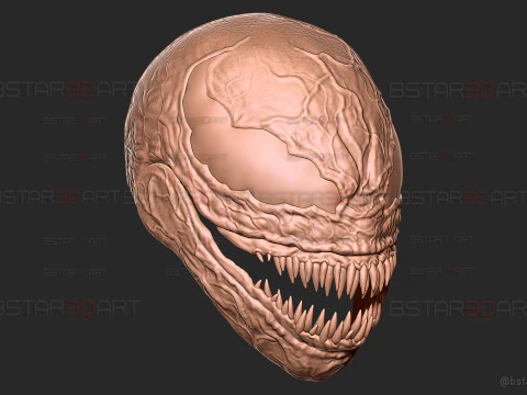 Venom Helmet Moveable - Marvel Movie 2024 3D Print Model