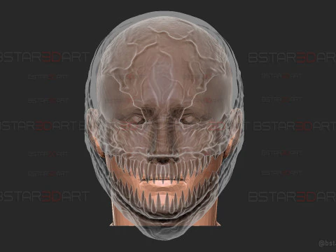Venom Helmet Moveable - Marvel Movie 2024 3D Print Model