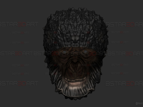 Monkey Man Mask - Halloween cosplay 3D प्रिंट मॉडल