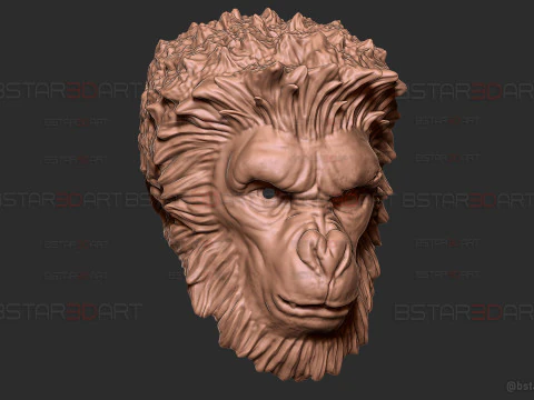 Monkey Man Mask - Halloween cosplay 3D Print Model