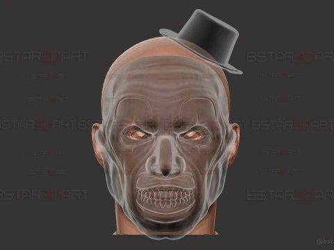 Art The Clown mask - Terrifier 3 Cosplay For Halloween 3D Print Model