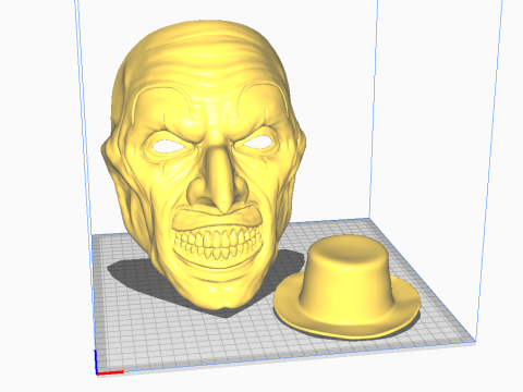 Art The Clown mask - Terrifier 3 Cosplay For Halloween Model Cetak 3D