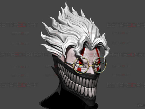 Dandadan Okarun Full Mask High Quality - Anime Cosplay 3D 打印模型