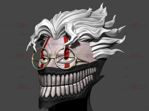 Dandadan Okarun Full Mask High Quality - Anime Cosplay 3D 打印模型