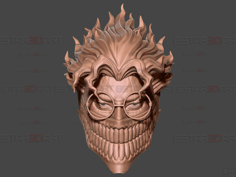 Dandadan Okarun Full Mask High Quality - Anime Cosplay 3D 打印模型