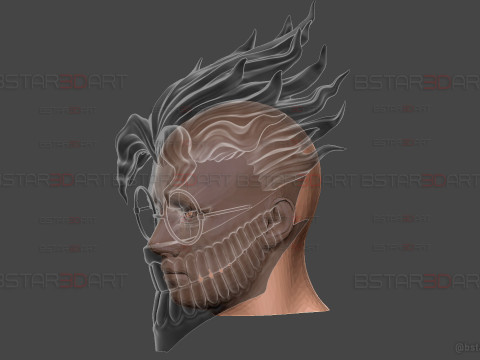 Dandadan Okarun Full Mask High Quality - Anime Cosplay 3D 打印模型