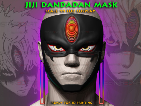 Dandadan JiJi Mask - Anime Cosplay 3D-printmodel