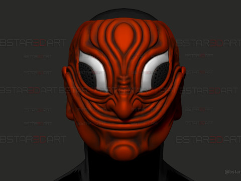 Dandadan Evil Eye Yokai Mask - Anime Cosplay 3D Print Model