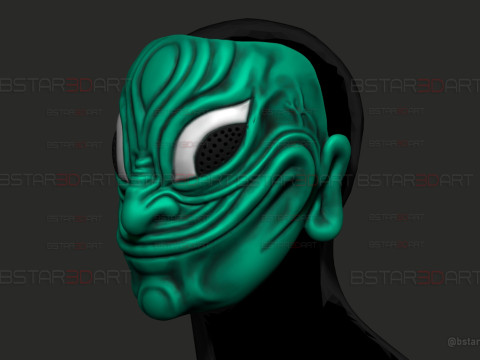 Dandadan Evil Eye Yokai Mask - Anime Cosplay 3D Print Model