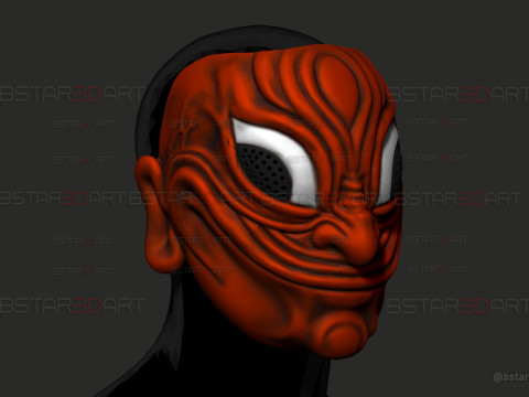 Dandadan Evil Eye Yokai Mask - Anime Cosplay 3D Print Model
