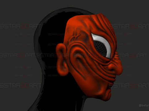 Dandadan Evil Eye Yokai Mask - Anime Cosplay 3D Print Model