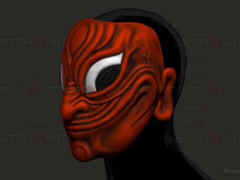 Dandadan Evil Eye Yokai Mask - Anime Cosplay 3D Print Model