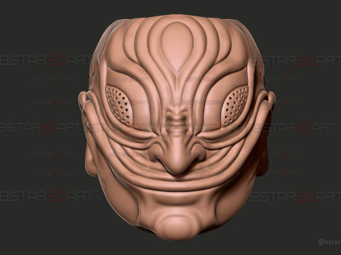 Dandadan Evil Eye Yokai Mask - Anime Cosplay 3D Print Model