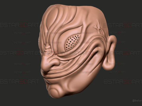 Dandadan Evil Eye Yokai Mask - Anime Cosplay 3D Print Model
