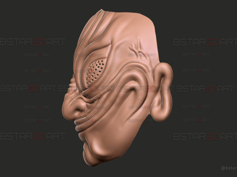 Dandadan Evil Eye Yokai Mask - Anime Cosplay 3D Print Model