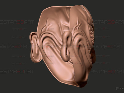 Dandadan Evil Eye Yokai Mask - Anime Cosplay 3D Print Model