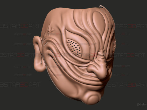 Dandadan Evil Eye Yokai Mask - Anime Cosplay 3D Print Model