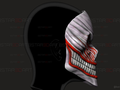 Dandadan Aira Shiratori Full Mask - Anime Cosplay Model Cetak 3D