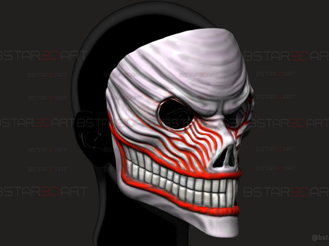 Dandadan Aira Shiratori Full Mask - Anime Cosplay Model Cetak 3D