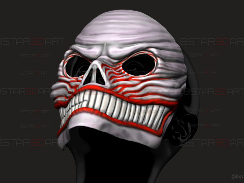 Dandadan Aira Shiratori Full Mask - Anime Cosplay Model Cetak 3D