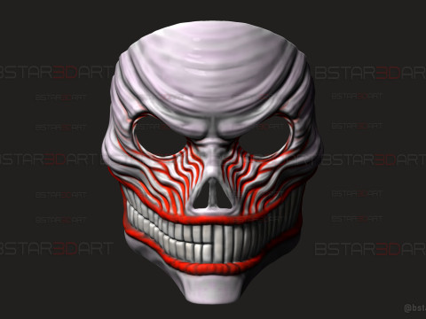 Dandadan Aira Shiratori Full Mask - Anime Cosplay Model Cetak 3D