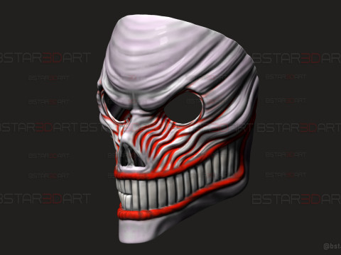 Dandadan Aira Shiratori Full Mask - Anime Cosplay Model Cetak 3D