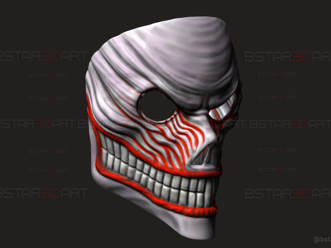 Dandadan Aira Shiratori Full Mask - Anime Cosplay Model Cetak 3D