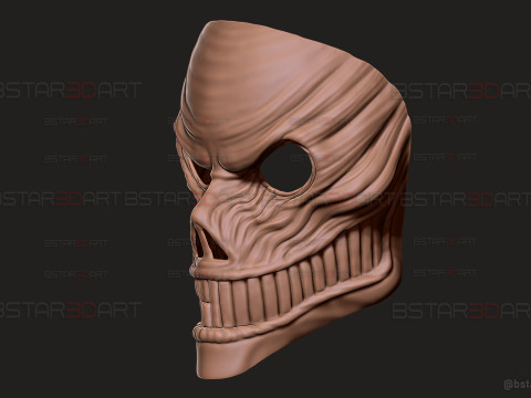 Dandadan Aira Shiratori Full Mask - Anime Cosplay Model Cetak 3D