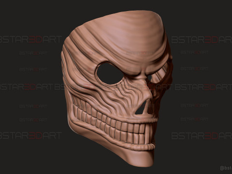 Dandadan Aira Shiratori Full Mask - Anime Cosplay Model Cetak 3D