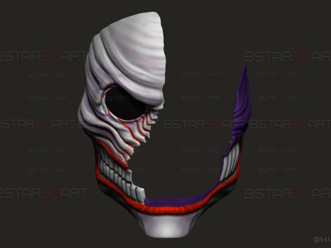 Dandadan Aira Shiratori Mask Damaged - Anime Cosplay Modelo de impresión 3D