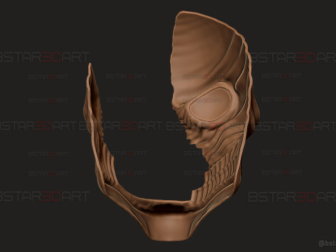 Dandadan Aira Shiratori Mask Damaged - Anime Cosplay Modelo de impresión 3D