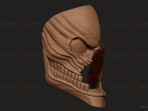 Dandadan Aira Shiratori Mask Damaged - Anime Cosplay Modelo de impresión 3D