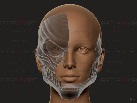 Dandadan Aira Shiratori Mask Damaged - Anime Cosplay Modelo de impresión 3D
