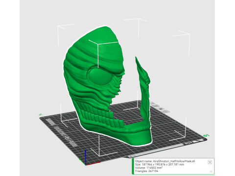 Dandadan Aira Shiratori Mask Damaged - Anime Cosplay Modelo de impresión 3D