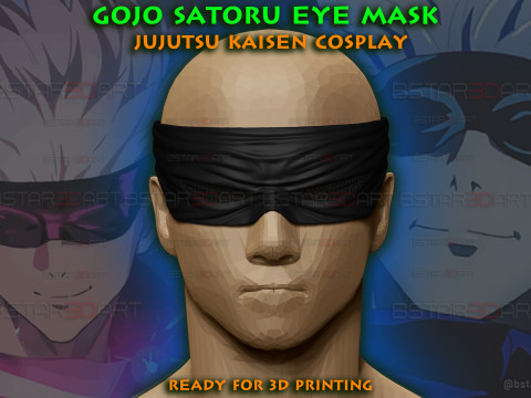 Gojo Saturo Eye Mask - jujutsu Kaisen Cosplay 3D Print Model
