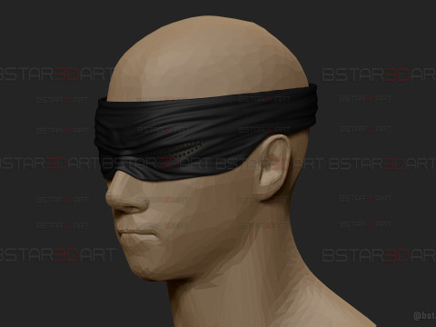 Gojo Saturo Eye Mask - jujutsu Kaisen Cosplay Model Cetak 3D