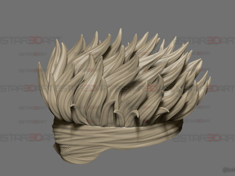 Gojo Saturo Eye Mask With Hair - jujutsu Kaisen Cosplay 3Dプリントモデル