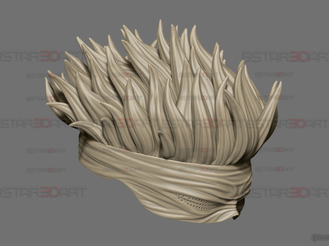 Gojo Saturo Eye Mask With Hair - jujutsu Kaisen Cosplay 3Dプリントモデル