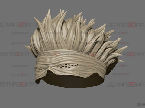 Gojo Saturo Eye Mask With Hair - jujutsu Kaisen Cosplay 3Dプリントモデル