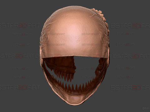 Venom Helmet Damaged Moveable - Marvel Movie 2024 3D Print Model