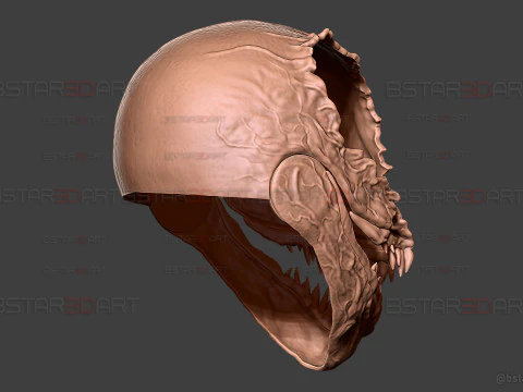 Venom Helmet Damaged Moveable - Marvel Movie 2024 3D Print Model