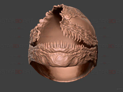 Venom Helmet Damaged Moveable - Marvel Movie 2024 3D Print Model