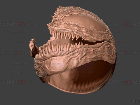 Venom Helmet Damaged Moveable - Marvel Movie 2024 3D Print Model