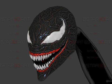 Venom Shadow Clone in Eddie Brock- Wearable in Hand - marvel comics cosplay 3D Print Model