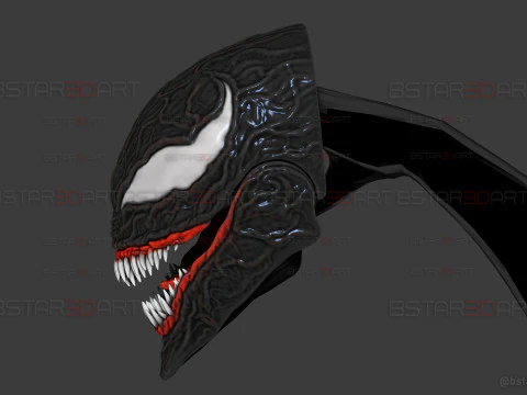 Venom Shadow Clone in Eddie Brock- Wearable in Hand - marvel comics cosplay 3D Print Model