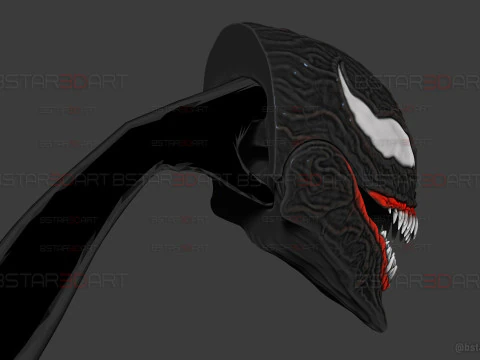 Venom Shadow Clone in Eddie Brock- Wearable in Hand - marvel comics cosplay 3D Print Model