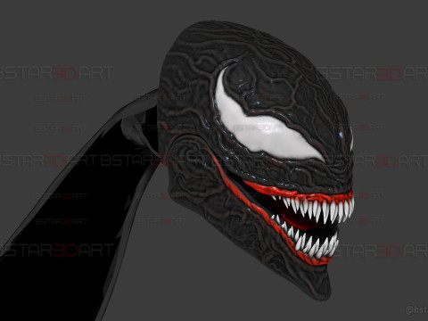 Venom Shadow Clone in Eddie Brock- Wearable in Hand - marvel comics cosplay Modello di stampa 3D
