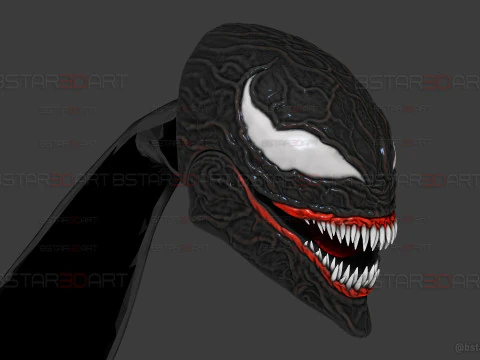 Venom Shadow Clone in Eddie Brock- Wearable in Hand - marvel comics cosplay 3D Print Model