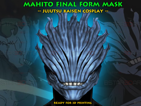 Mahito Final Form Mask High Quality - Jujutsu Kaisen Cosplay 3D-printmodel